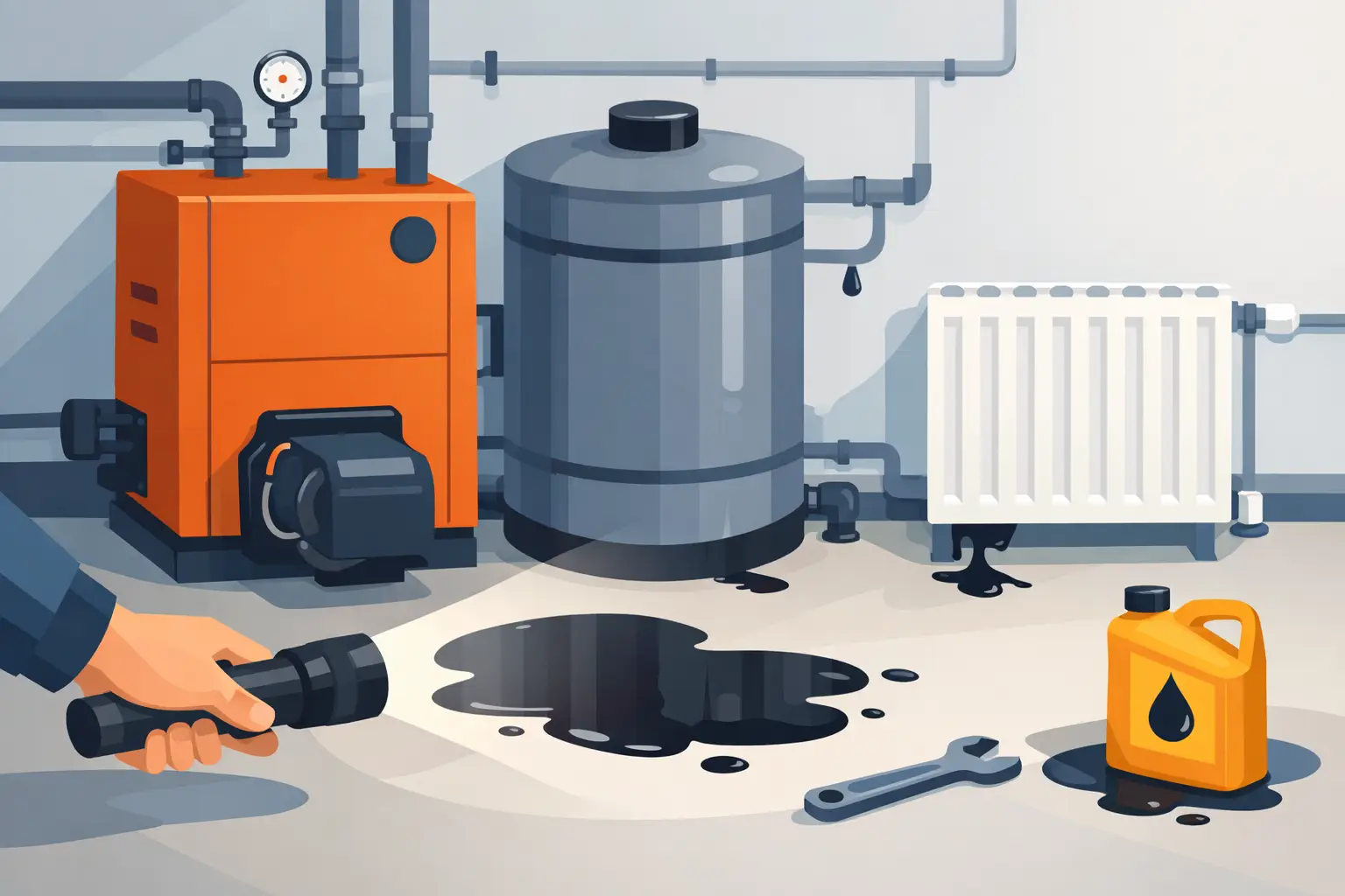 Read more about the article How to Spot Oil Leaks Around Your Heating System